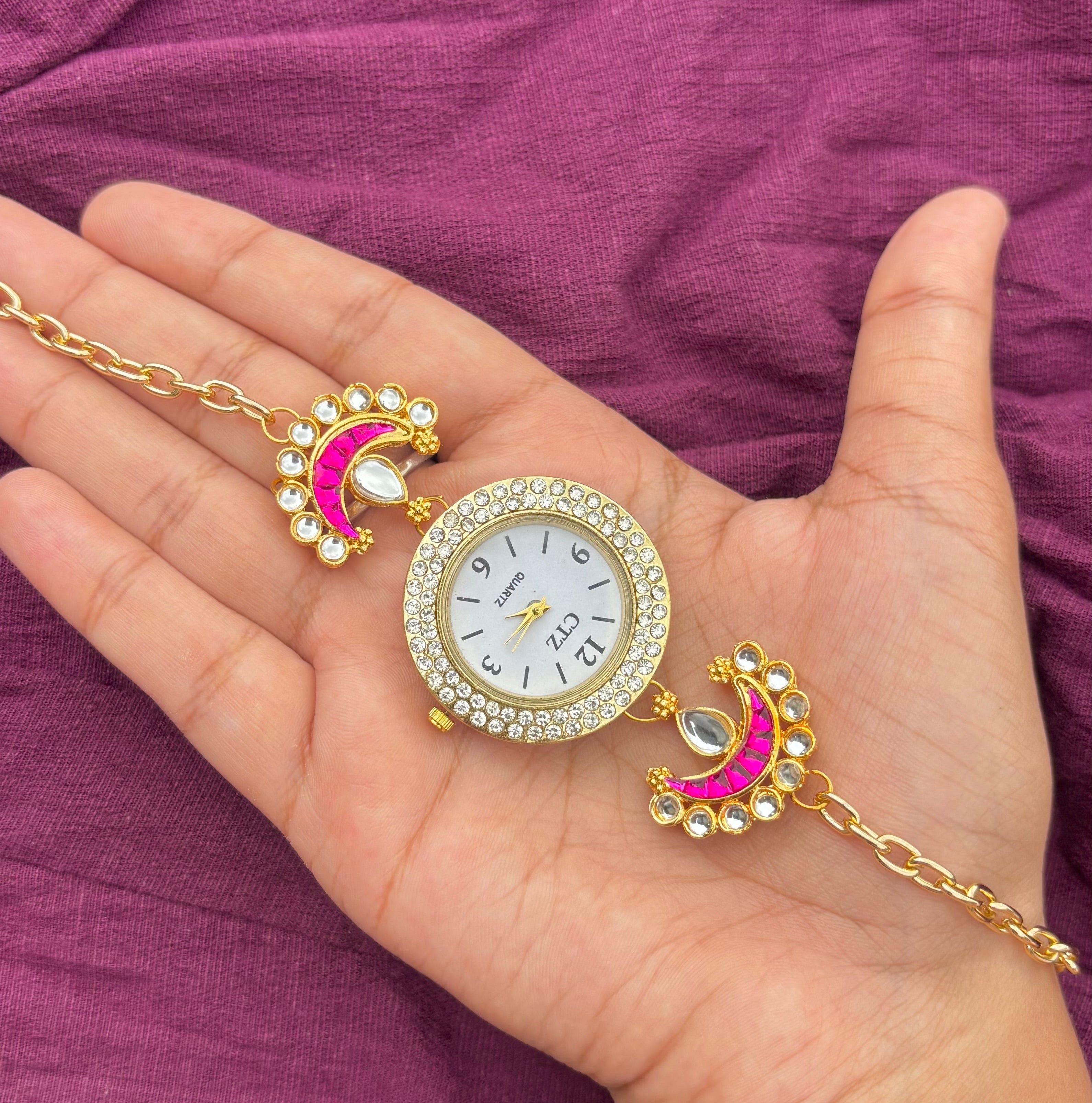 Kashmiri Kundan Watch