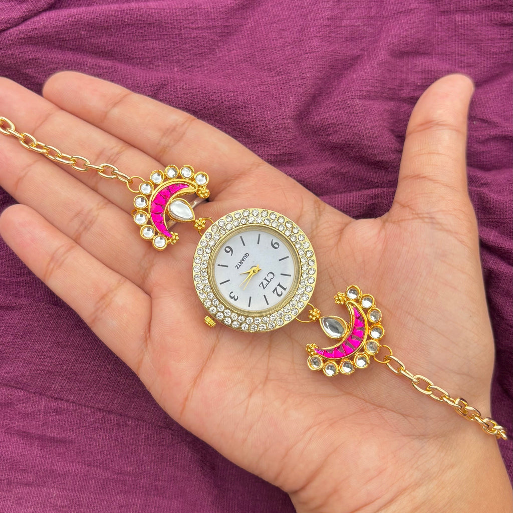 Kashmiri Kundan Watch