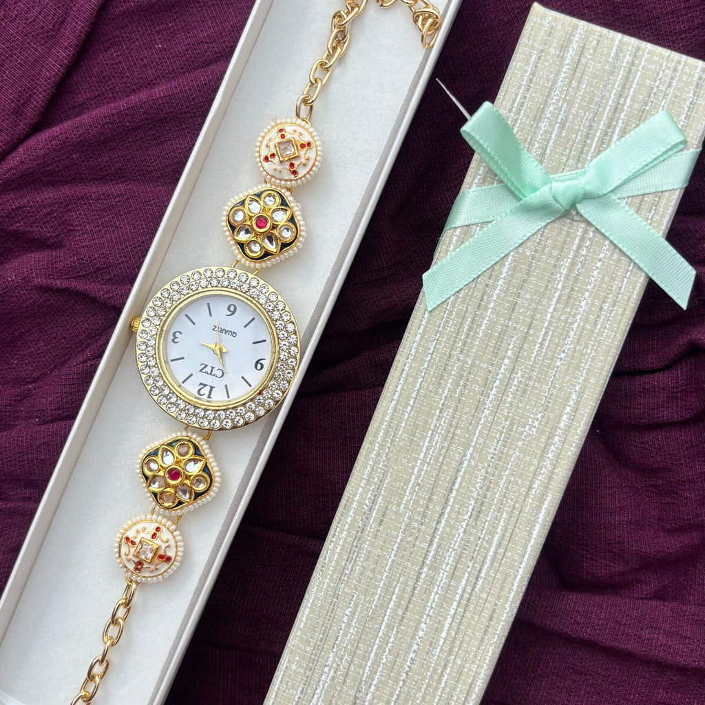 Kashmiri Kundan Watch