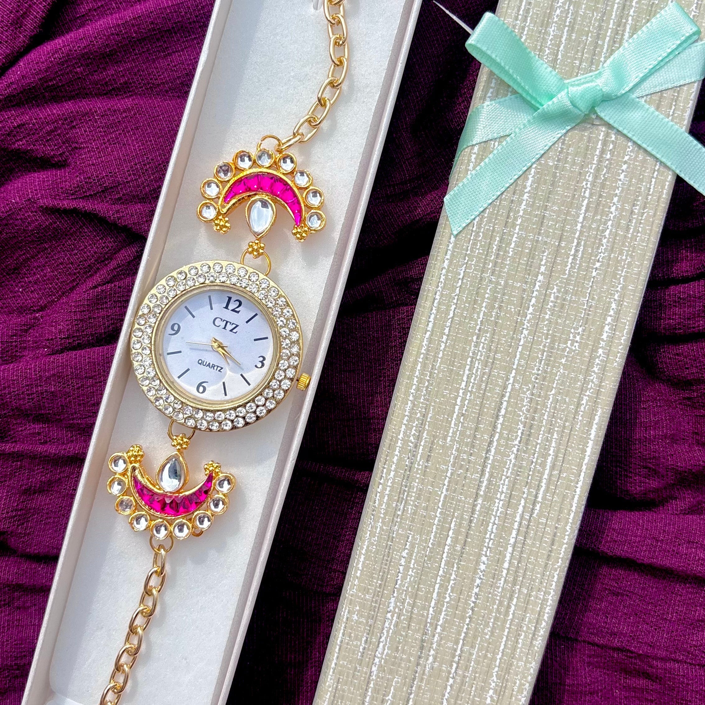 Kashmiri Kundan Watch