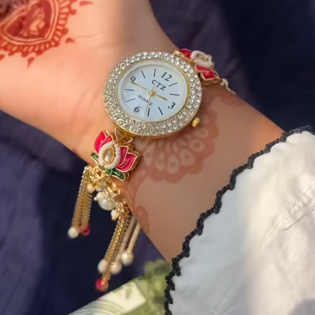 Kashmiri kundan watch