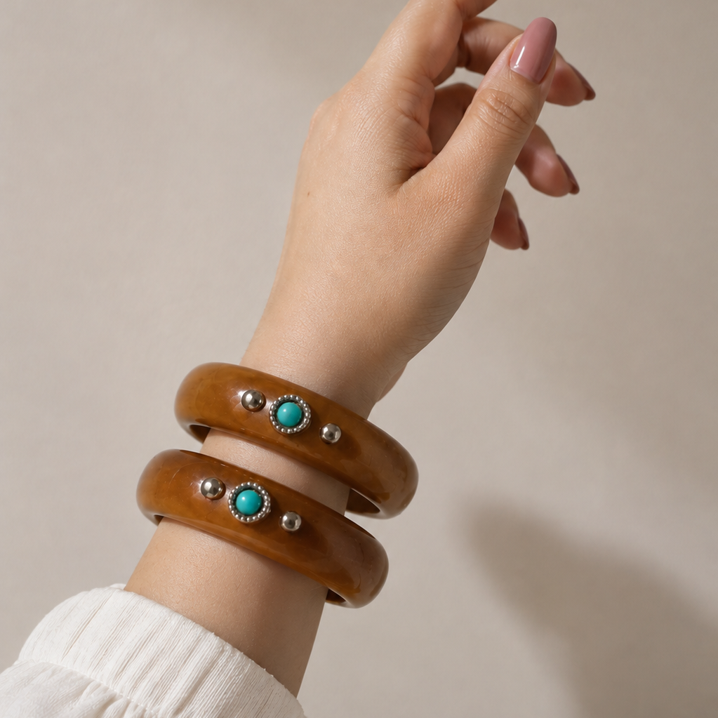 Boho Turquoise Bangle